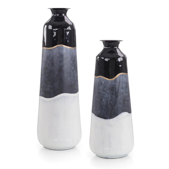 Conceptual Black-And-White Iron Vase I