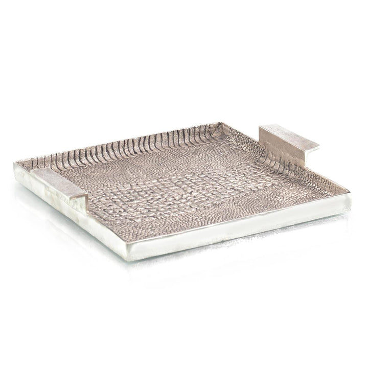 Crocodile Textured Aluminum Tray Ii