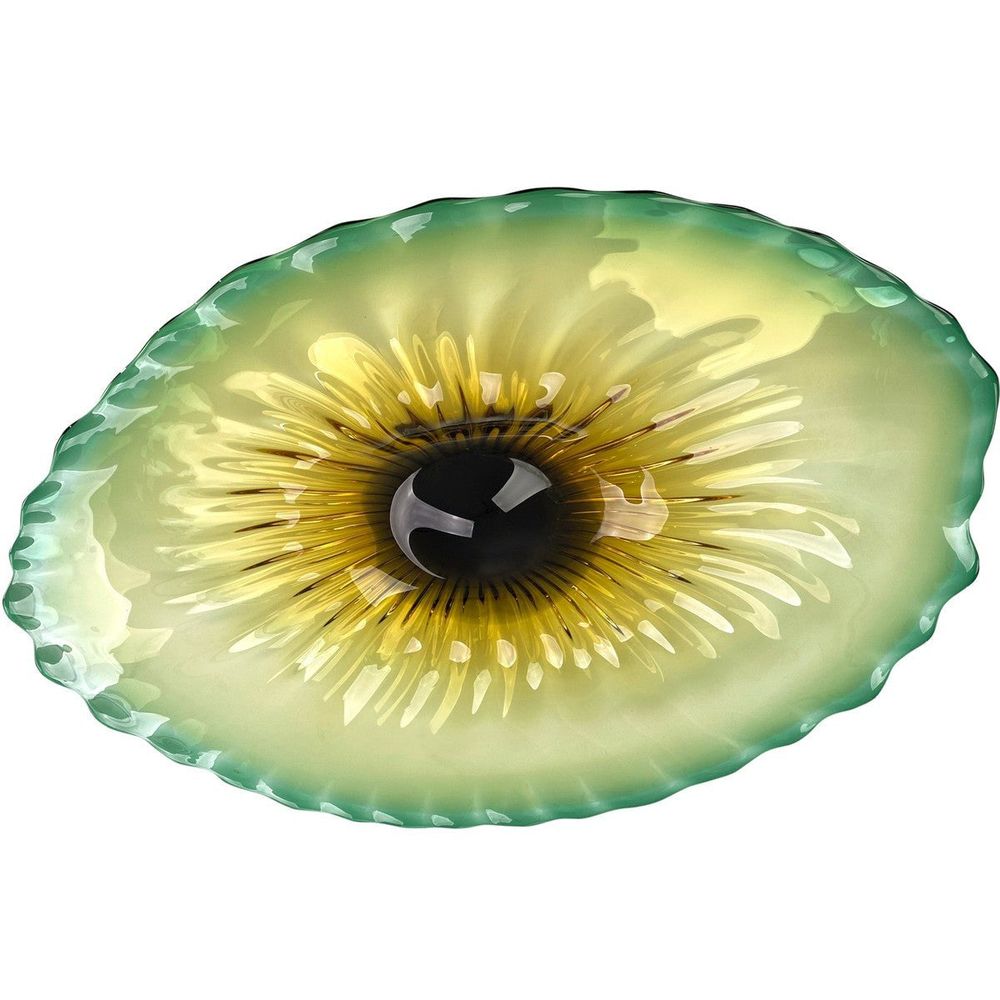 Bowls Eye Of The Tiger Handblown Glass Bowl - Grey
