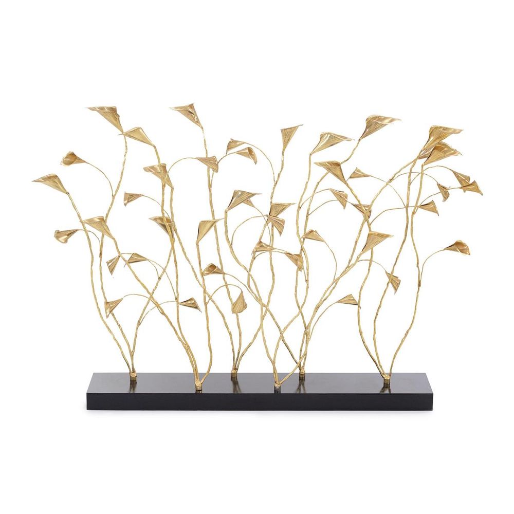 Decorative Objects Entangled Calla Lilies Sculpture - Black