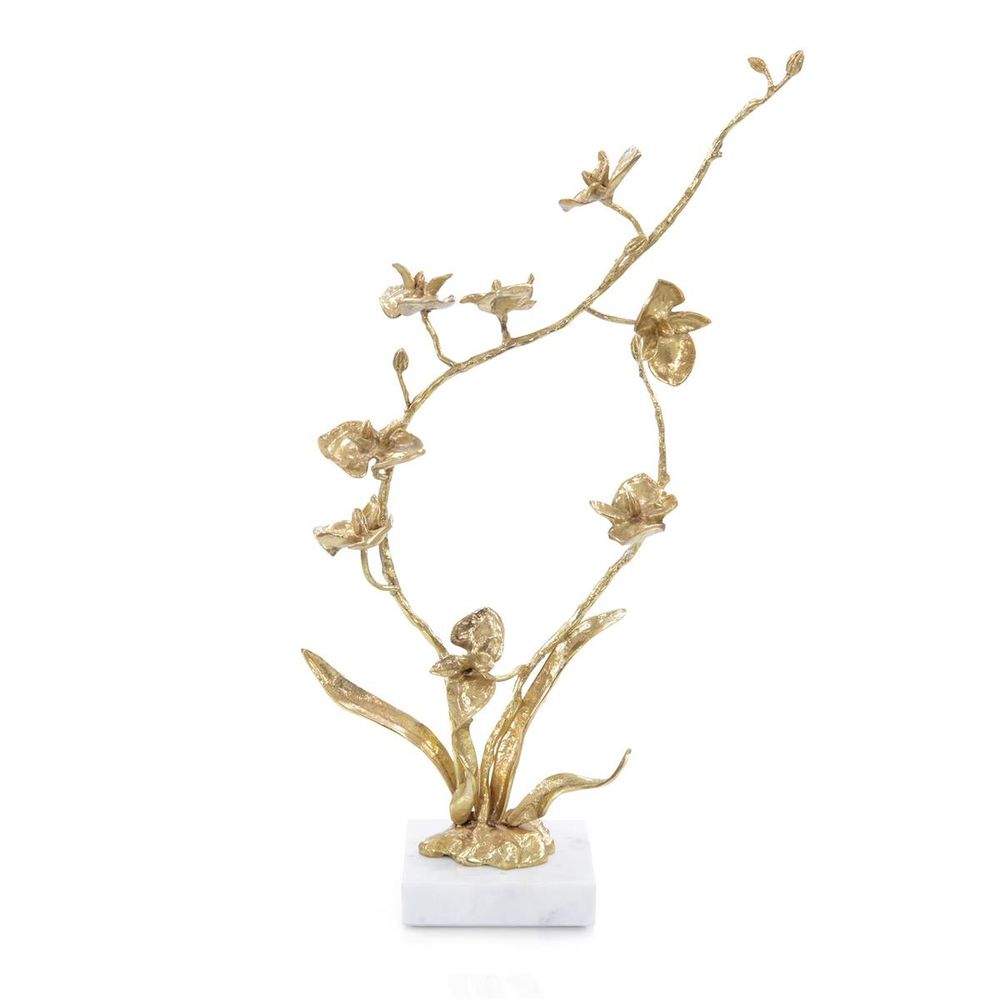 Faux Plants & Trees Orchids In Bloom Ii - White
