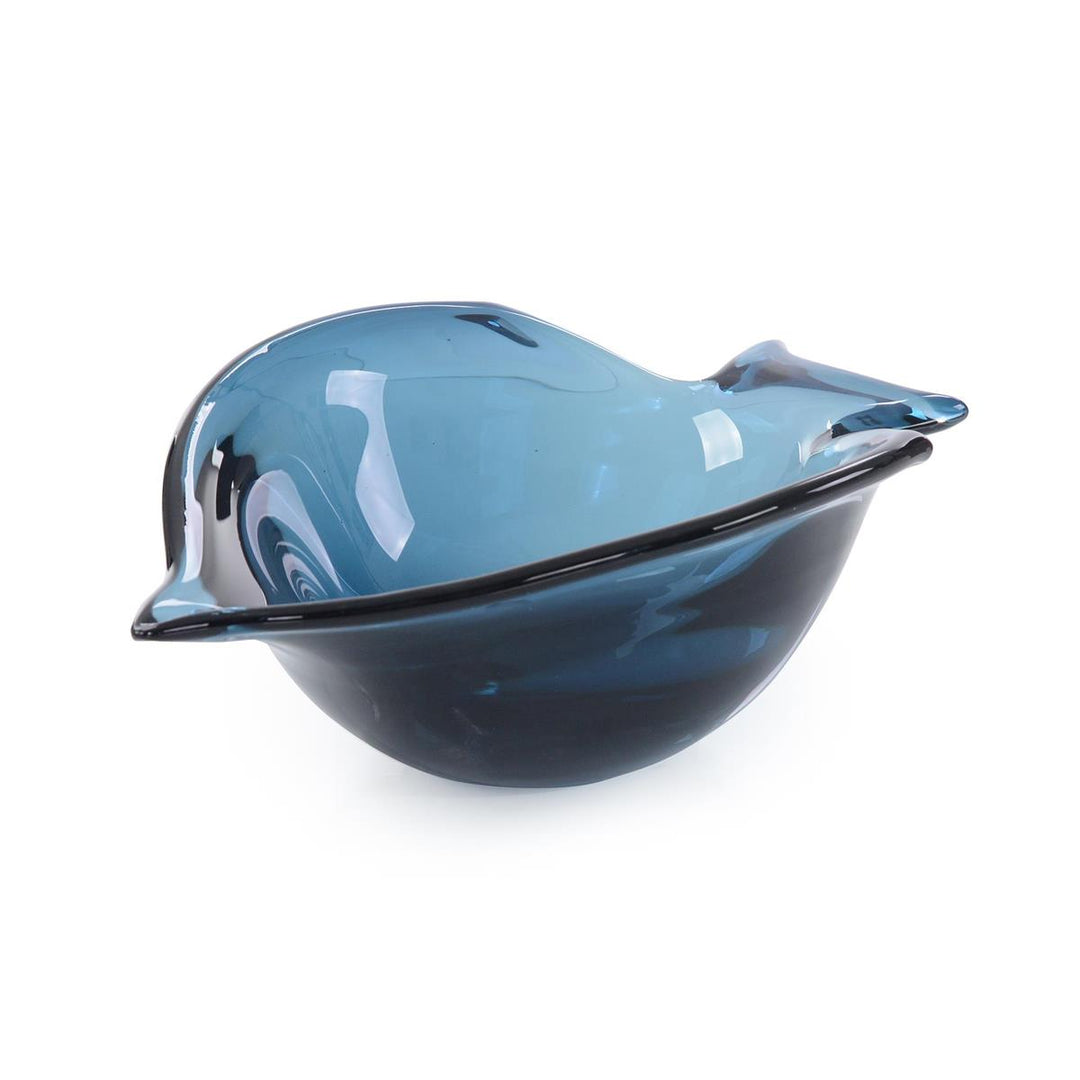 Astrid Handblown Sapphire Glass Bowl II