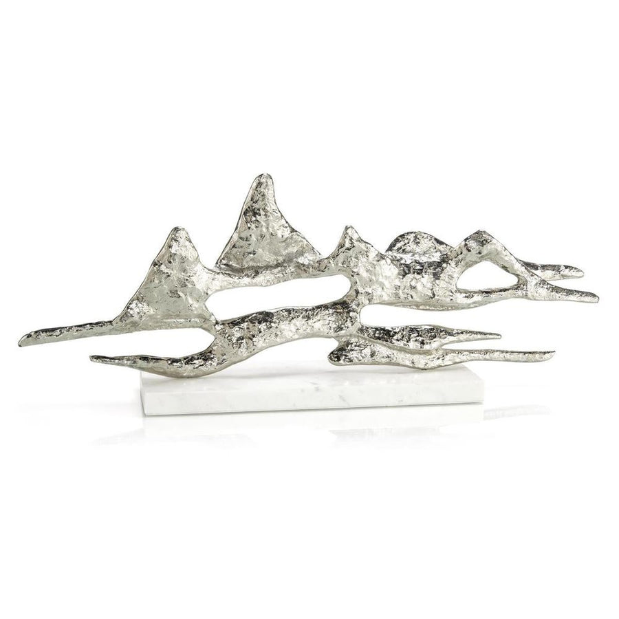 Decorative Objects Landscape Sculpture - White, Silver