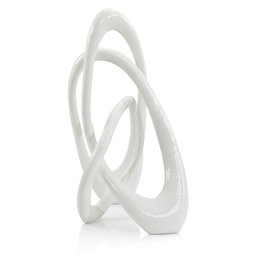 Decorative Objects Twisted Rings Sculpture - White