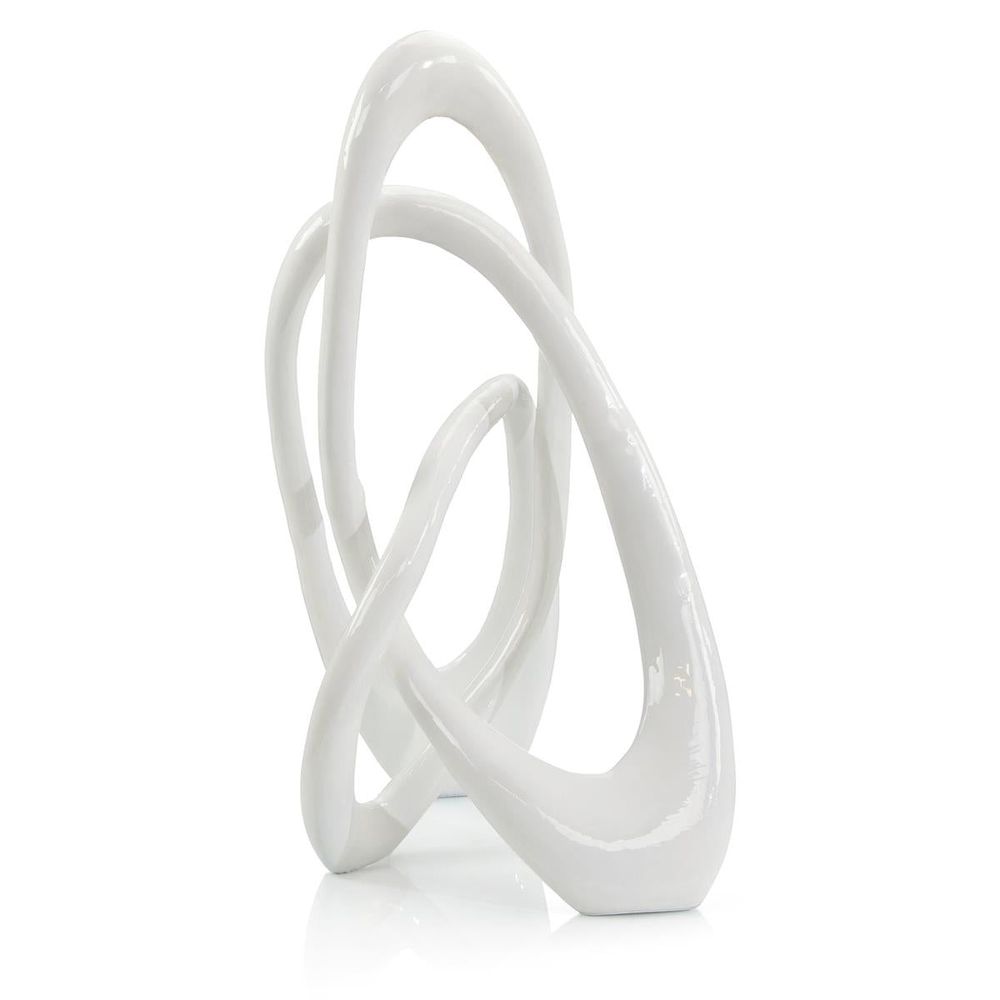 Decorative Objects Ellery Rings Sculpture - White - Aluminum