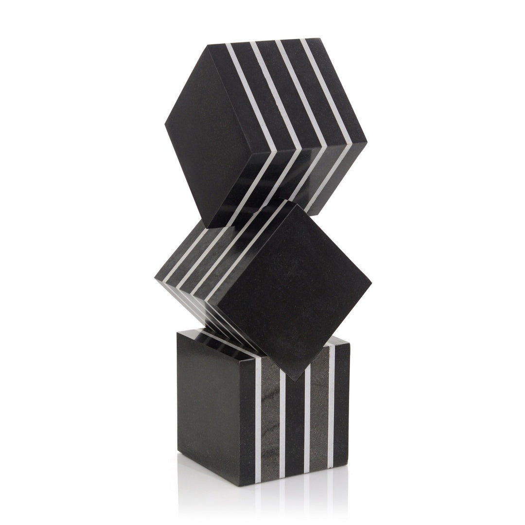 Ellery Black Marble Sculpture - Black - Marble