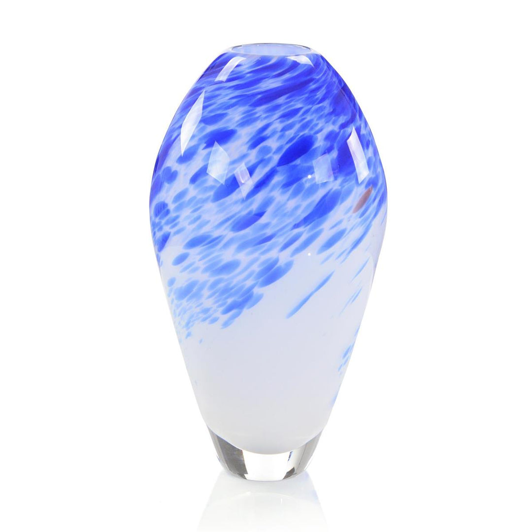 Twirls Of Royal Blue Glass Vase I