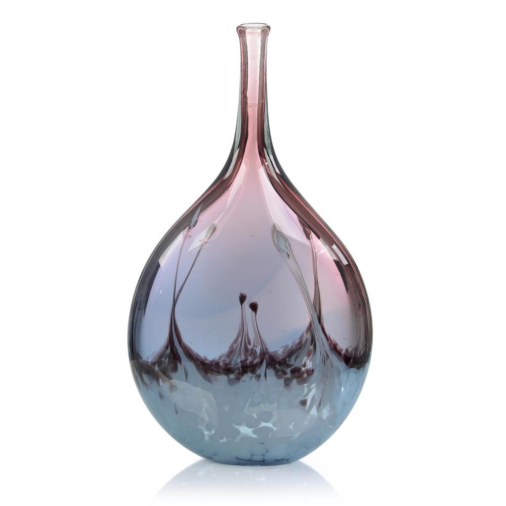 Vases Translucent Lavender And Blue Handblown Vase Ii - Purple