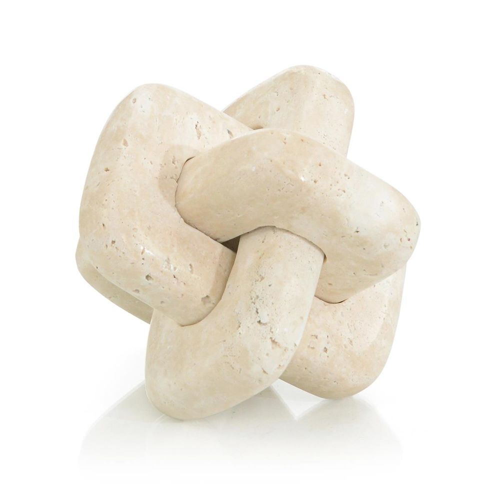 Decorative Objects Natural Stone Knot Sculpture - Brown