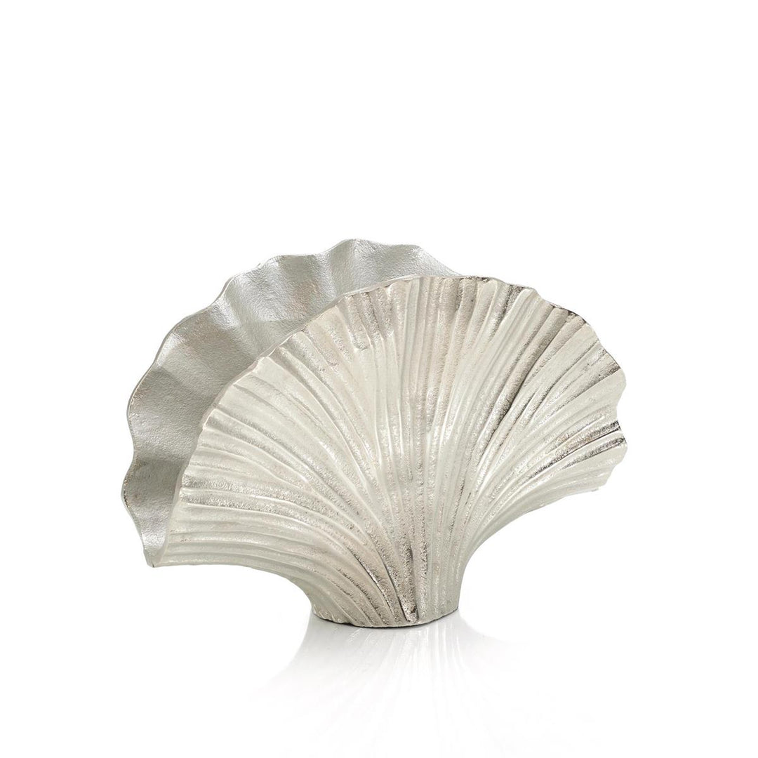 Silver Ginkgo Leaf Vase II - Silver