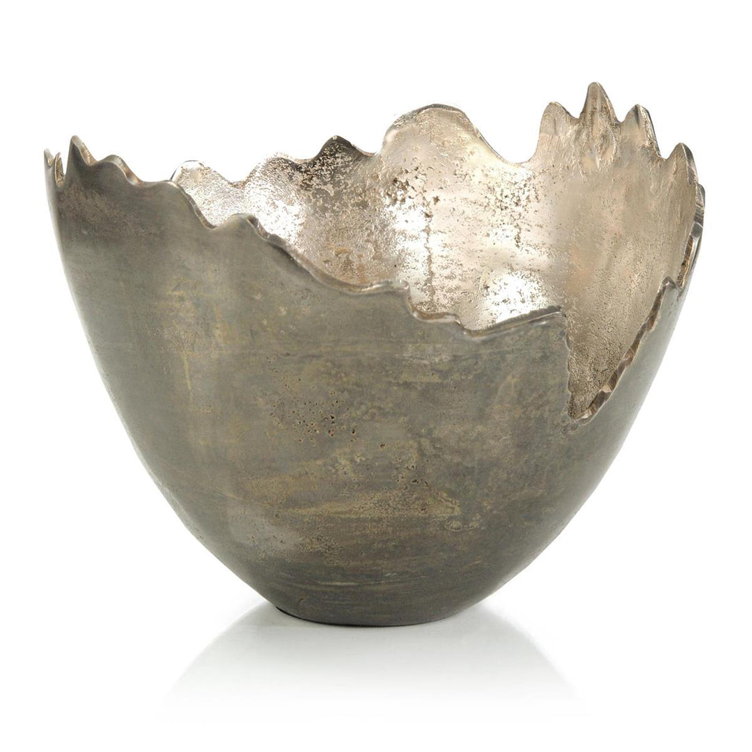 Nevara Aluminum Silver Bowl - Silver