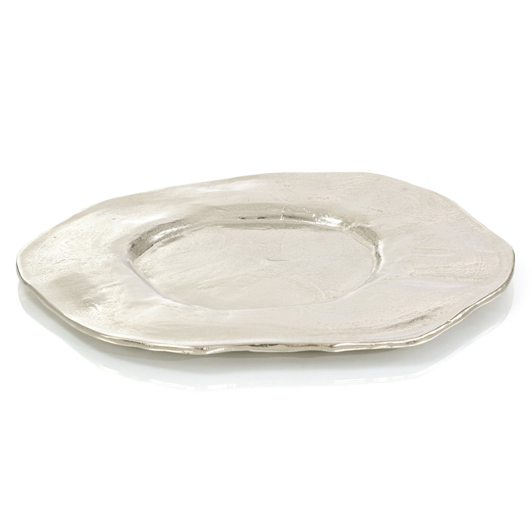 Ellington Aluminum Platter Large - Silver - Aluminum