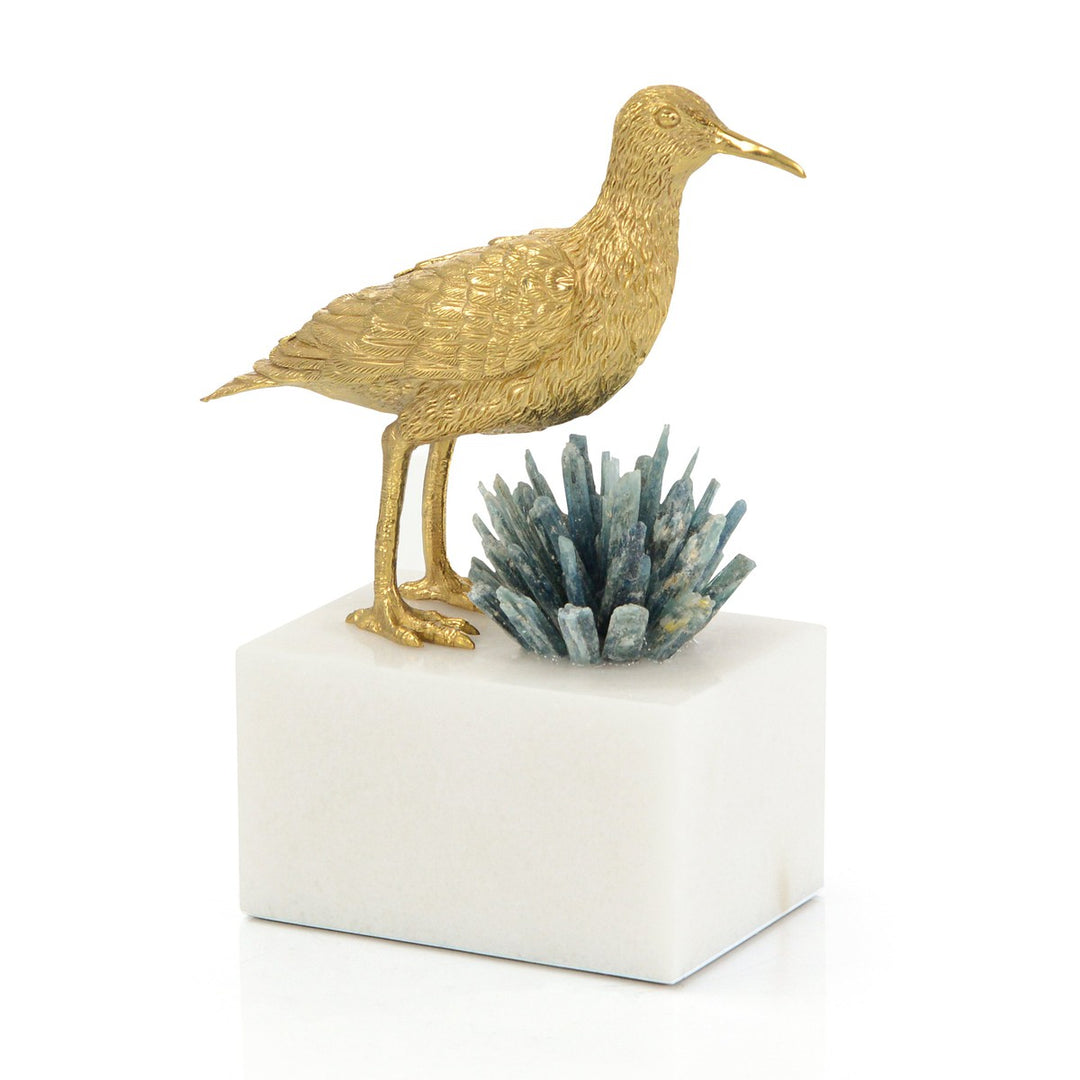 Camden Sea Gull and Cyanite Sculpture I - Brass