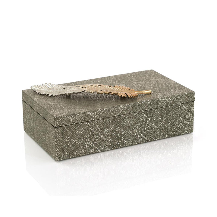 Typhon Vegan Snakeskin Box - Grey