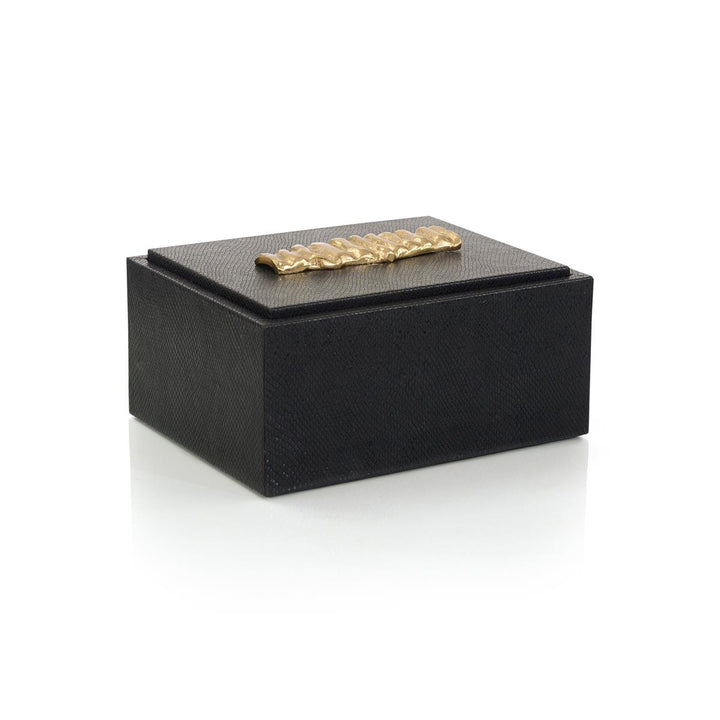 Vera Vegan Snakeskin Box Small - Gold