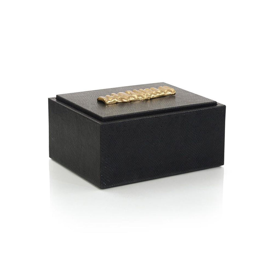 Boxes Trapz Vegan Snakeskin Box Small - Gold