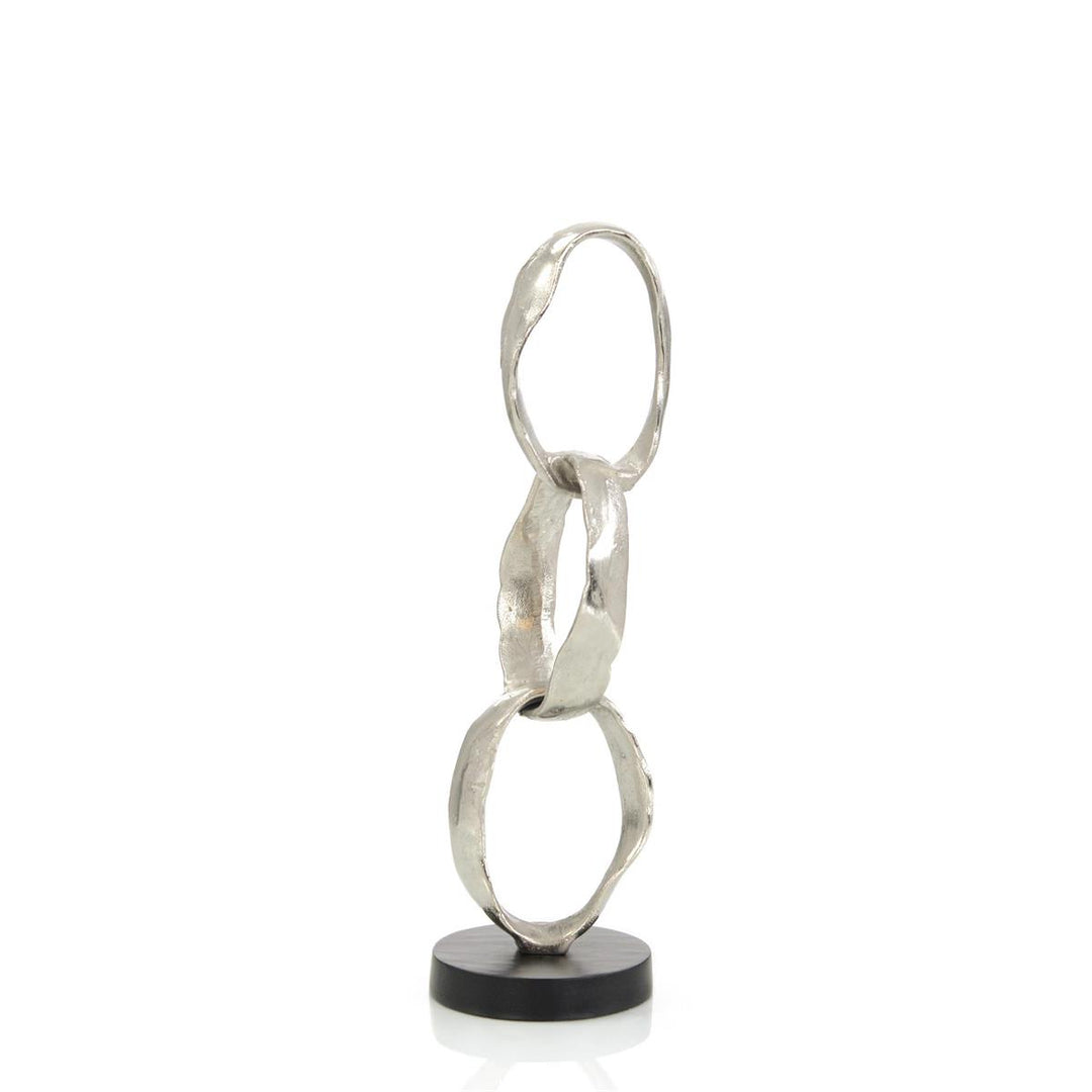 Tiered Rings Sculpture Small - Silver