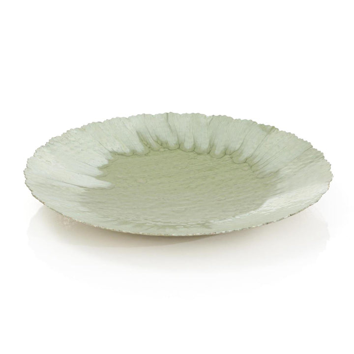 Zenith Ombre Moss Enamel Bowl - White