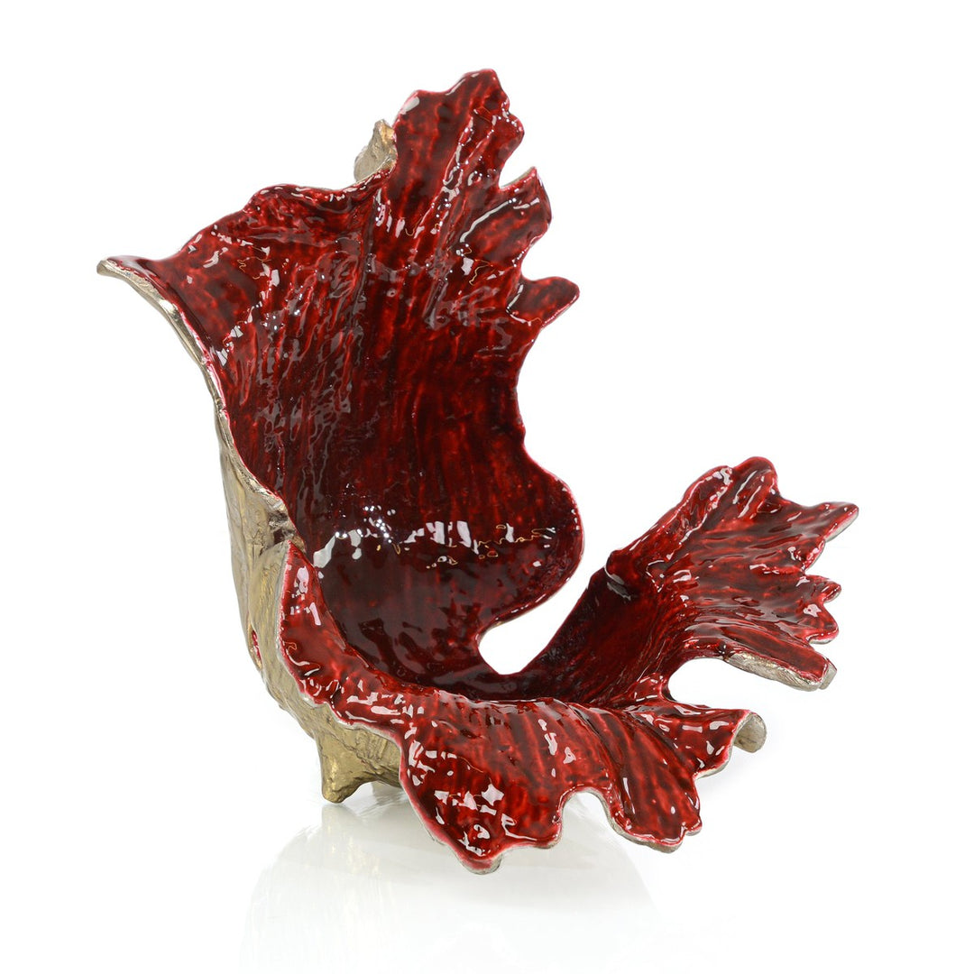 Solis Bowl in Crimson Red I - Red - Aluminum