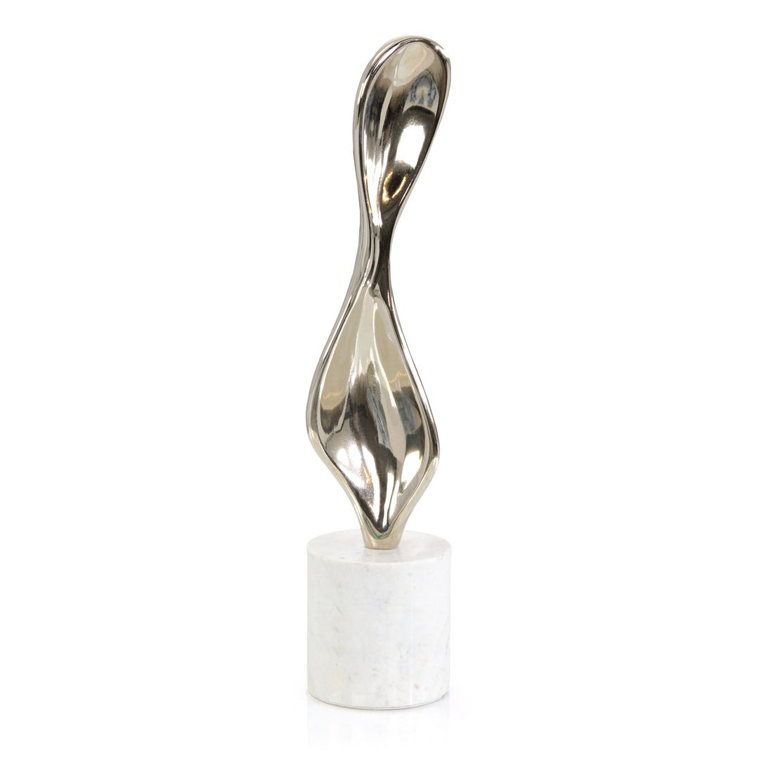 Alden Pod Sculpture - Silver - Aluminum