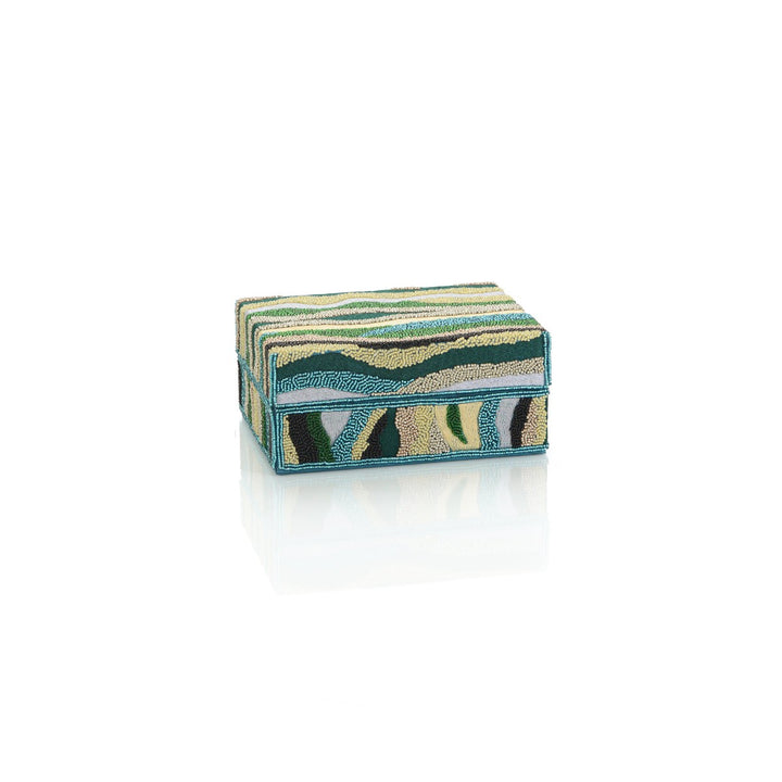 Camden Beaded Box Small - Blue