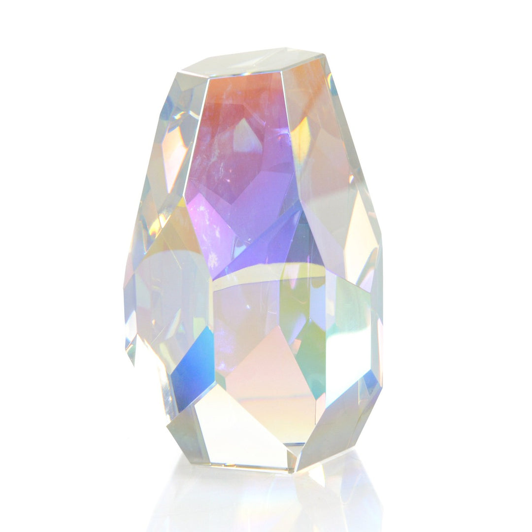 Ellington Prism Crystal Sculpture I - Clear - Optical Glass