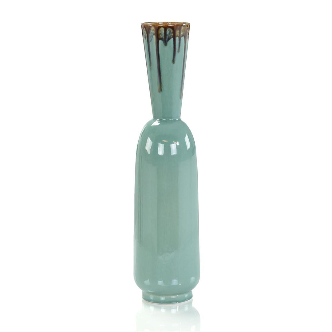 Seafoam Green Cascade Vase I