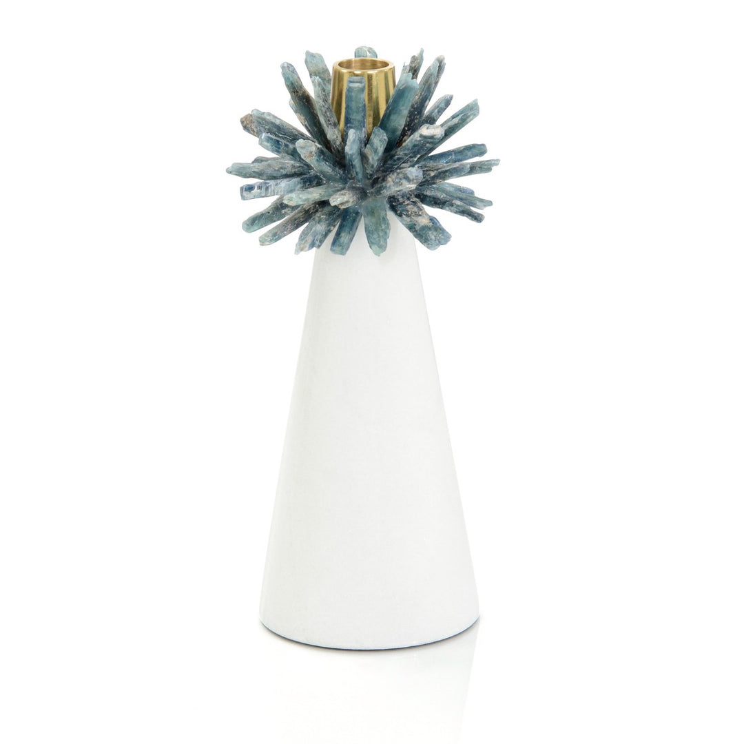 Cyanite Starburst Candleholder-John Richard-JR-JRA-14334-Candle HoldersI-1-France and Son