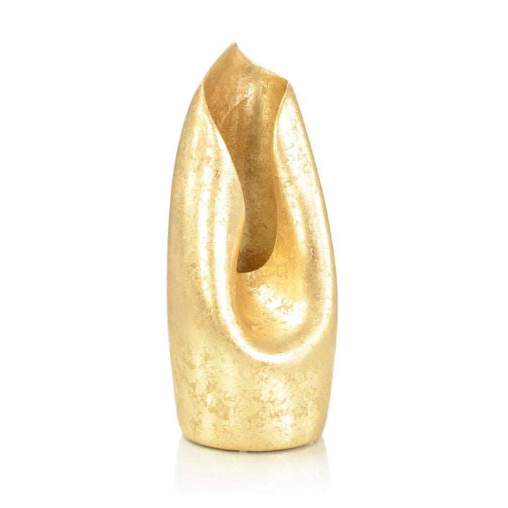 Gold Textile Vase - Gold,Silver