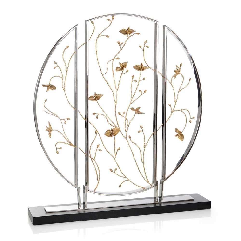 Decorative Objects Circle of Life Sculpture - Brass, Silver, Black