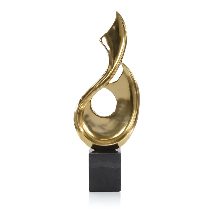 Bronze Virage Sculpture - Brass,Silver,White