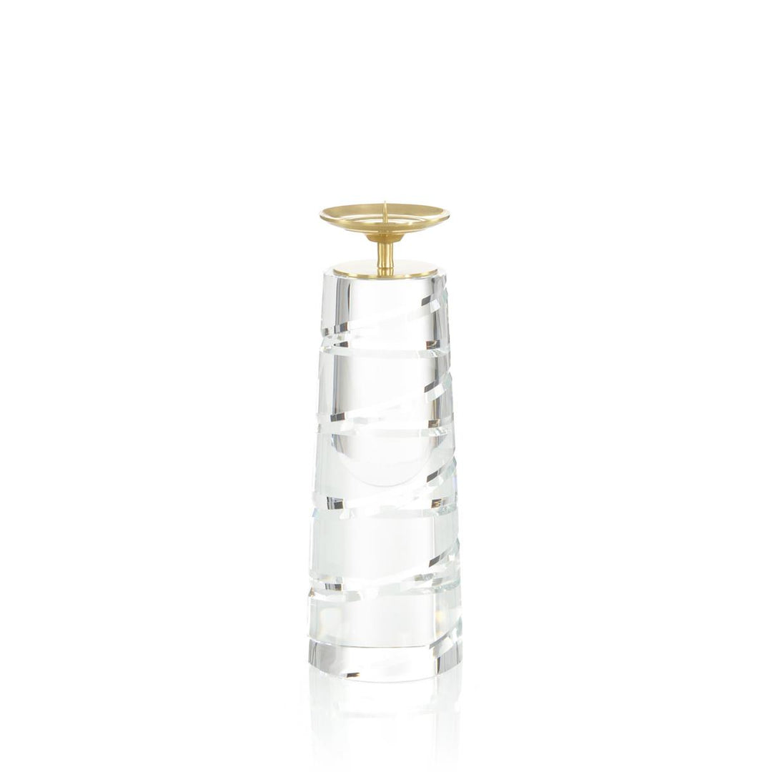 Gemma Crystal Spire Candleholder II - Clear