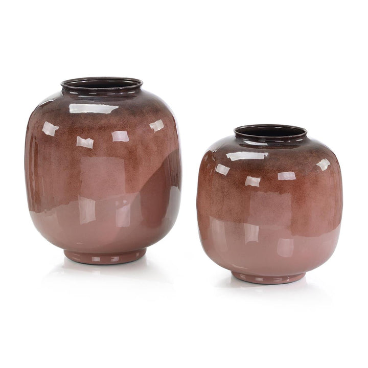 A Set Of Two Vigor Vases