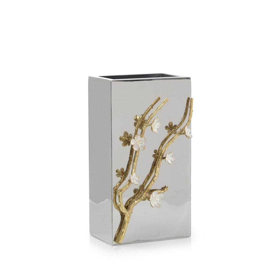 Samara Vase - Silver,White