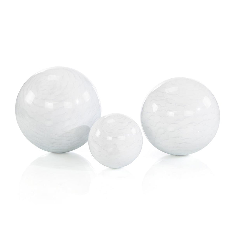 Set of Three Silver Wave Balls-John Richard-JR-JRA-14506S3-Decor-1-France and Son