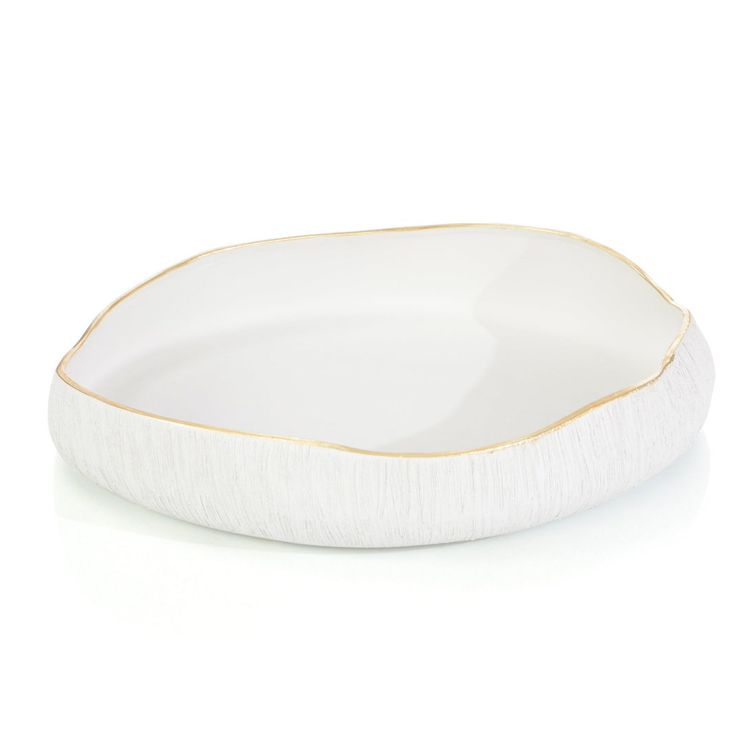 Camden Free-form Bowl I - White - Ceramic