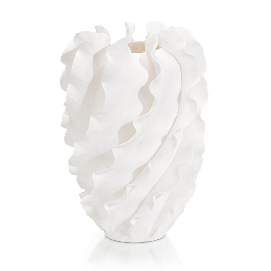 Flurry Vase, Large White