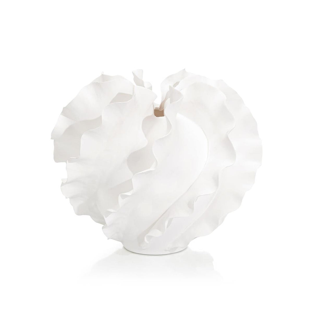 Flurry Vase, Small White