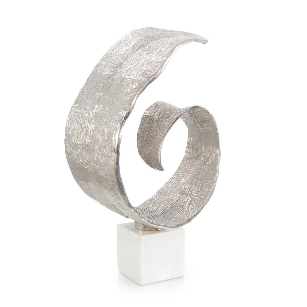 Decorative Objects Spiral Sculpture On Marble