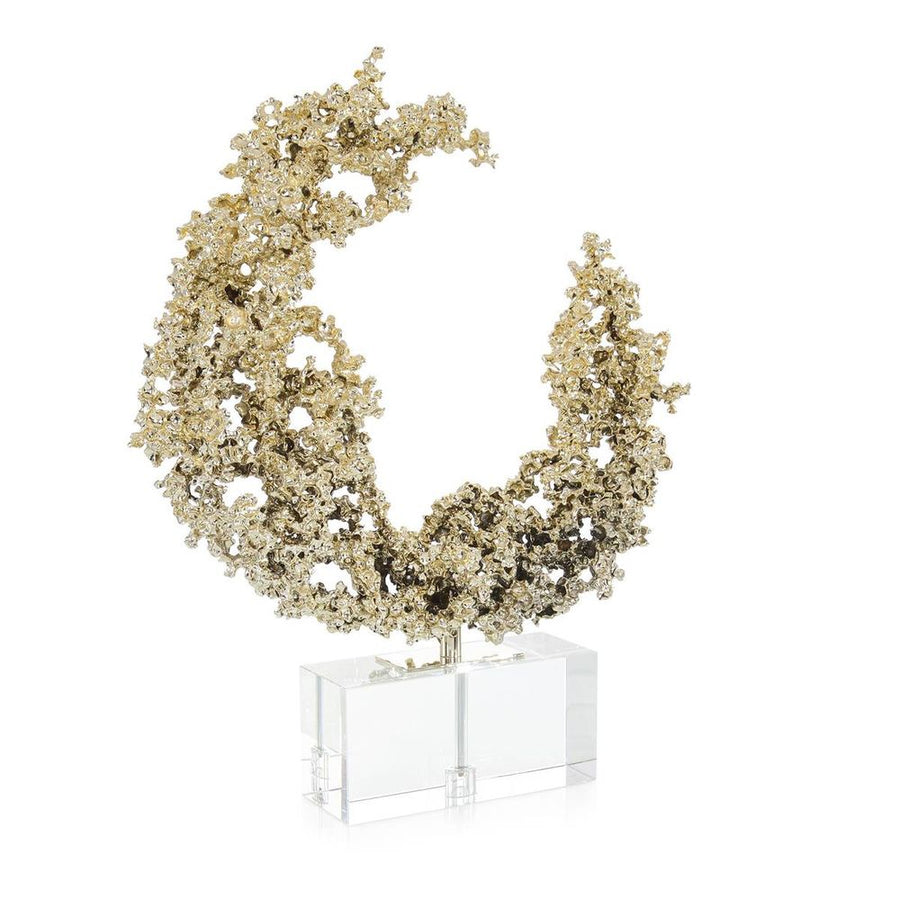 Decorative Objects Lunar Embrace Sculpture On Crystal