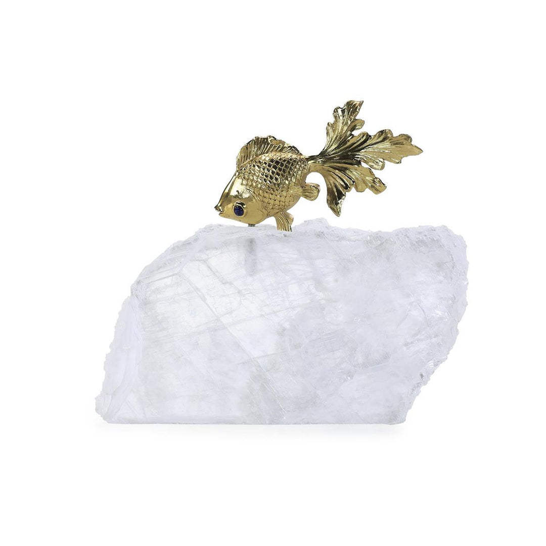 Fancy Goldfish Sculpture On Selenite I