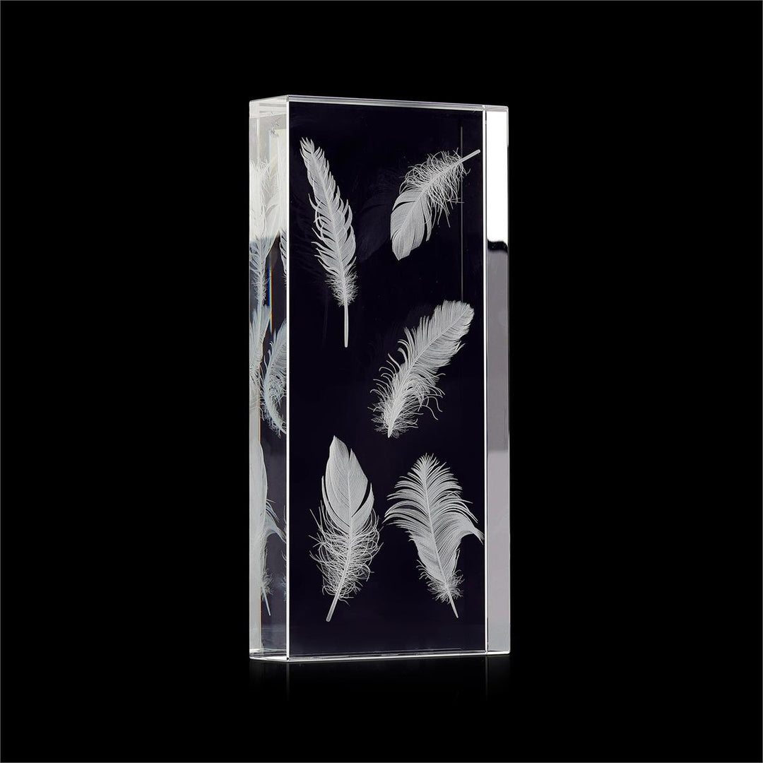 Enclosed Crystal Feathers