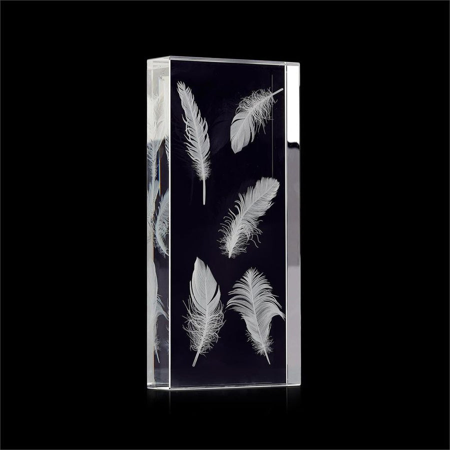 Wall Decor Crystal-Encased Feathers