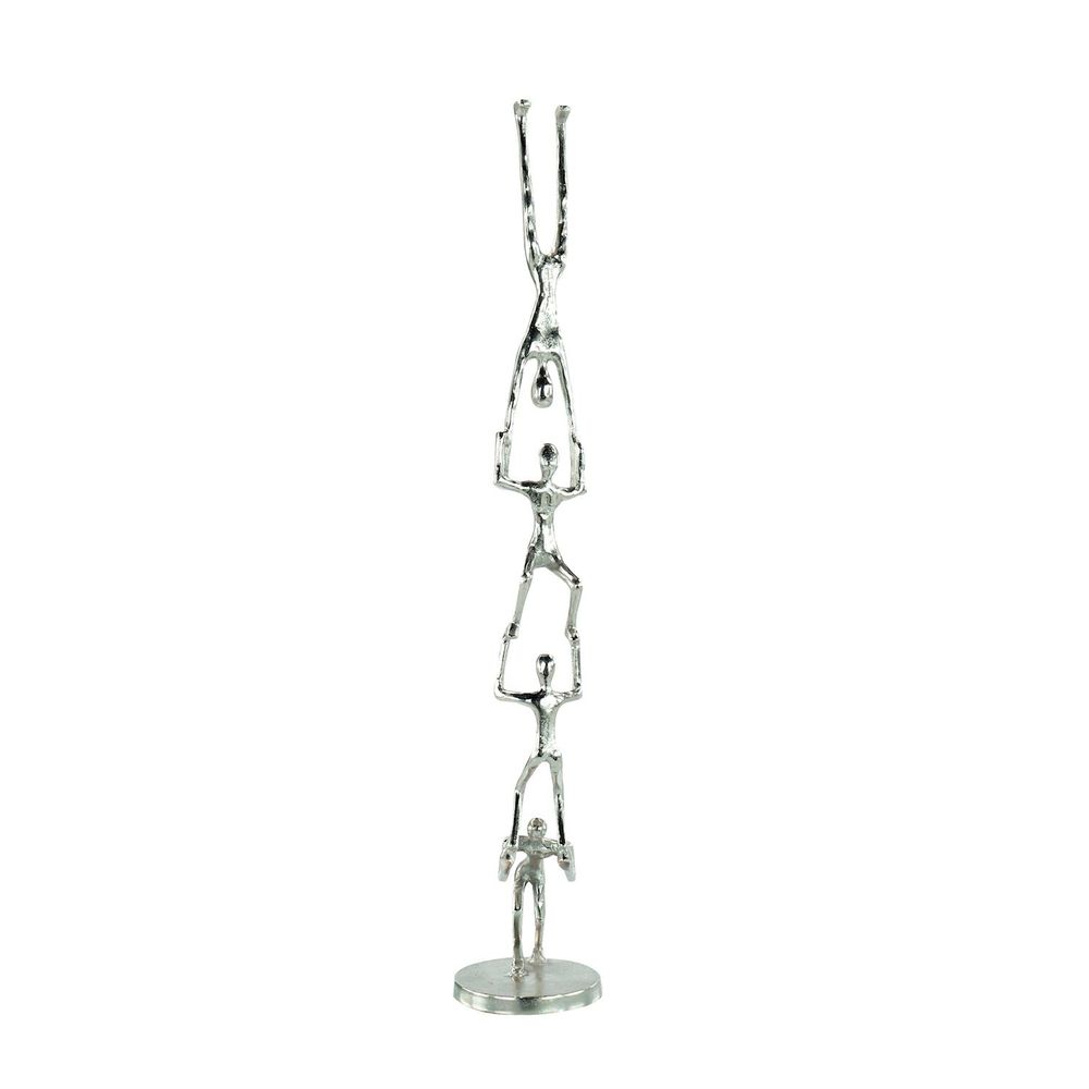 Gymnast Tower Sculpture, Large Nickel