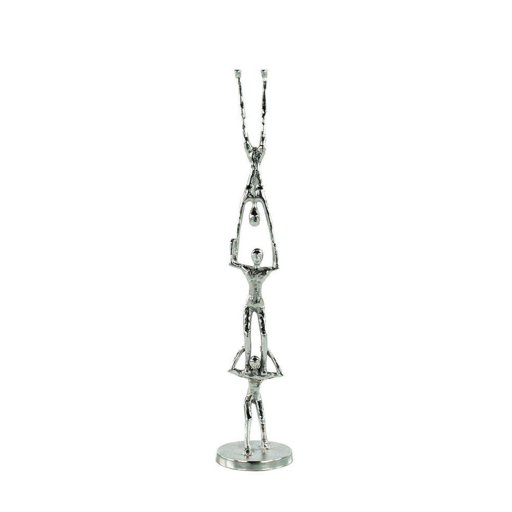 Gymnast Tower Sculpture, Small Nickel
