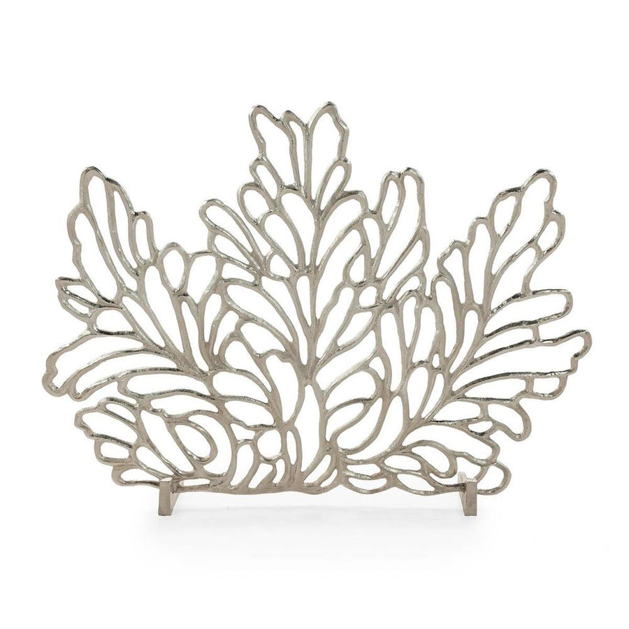 Fireplace Accessories Botanical Fire Screen, Nickel