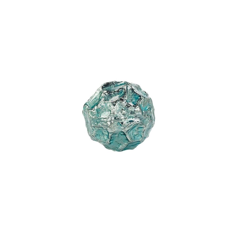 Textural Orb, Light Green and Silver