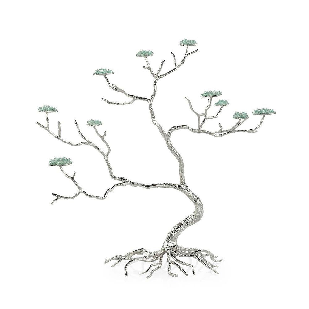 Decorative Objects Crystal Canopy Sculpture, Nickel