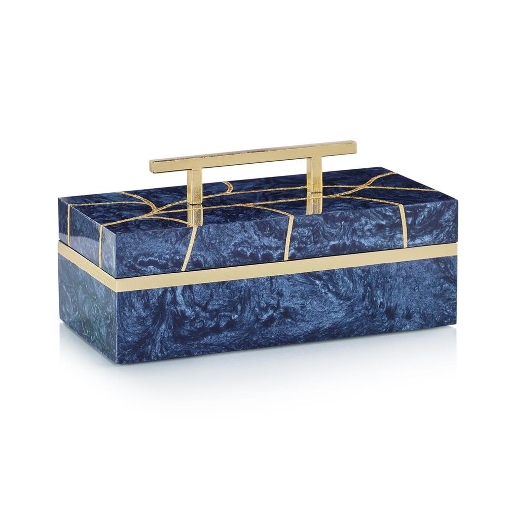 Decorative Objects Keepsake Box Blue