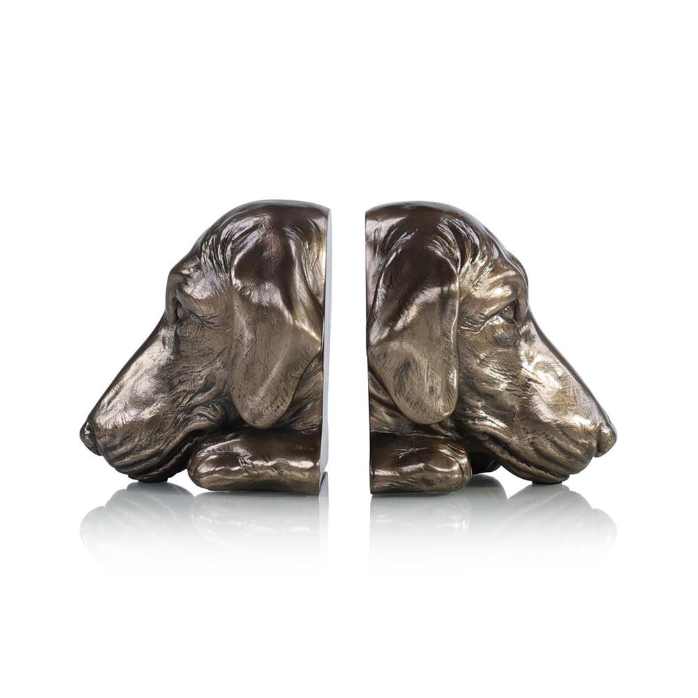Bookends Bronzed Dachshund Bookends (Set of 2)